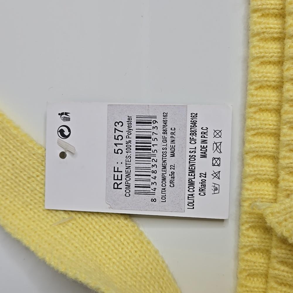 Women Knitting Shoulder Bag Contrast Color Checked Blue Yellow Coral NWT - Picture 4 of 8